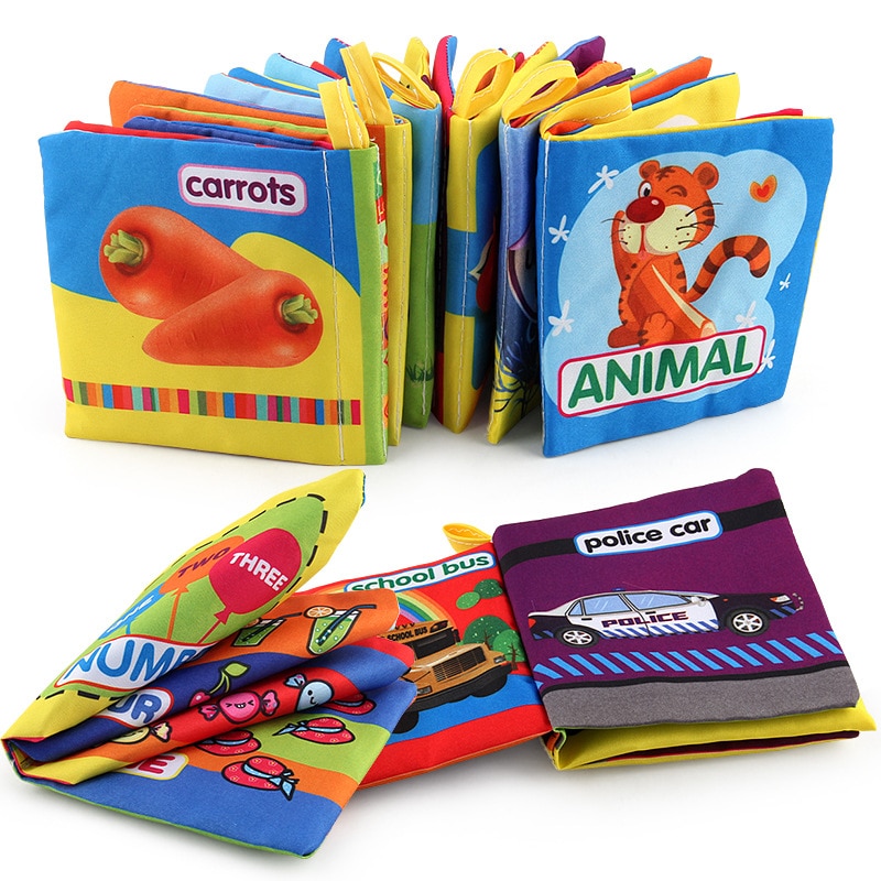 Doek Baby Intelligentie Ontwikkeling Leren Foto Cognize Boek Voor Kinderen Leren Geluid Boeken In Engels