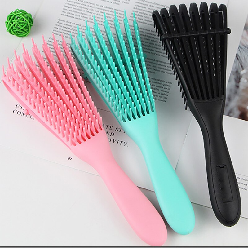Oshioner 1pcs Scalp Massage Comb Hair Brush Women Detangle Hairbrush Anti-tie Knot Hair Brush Octopus Type Comb