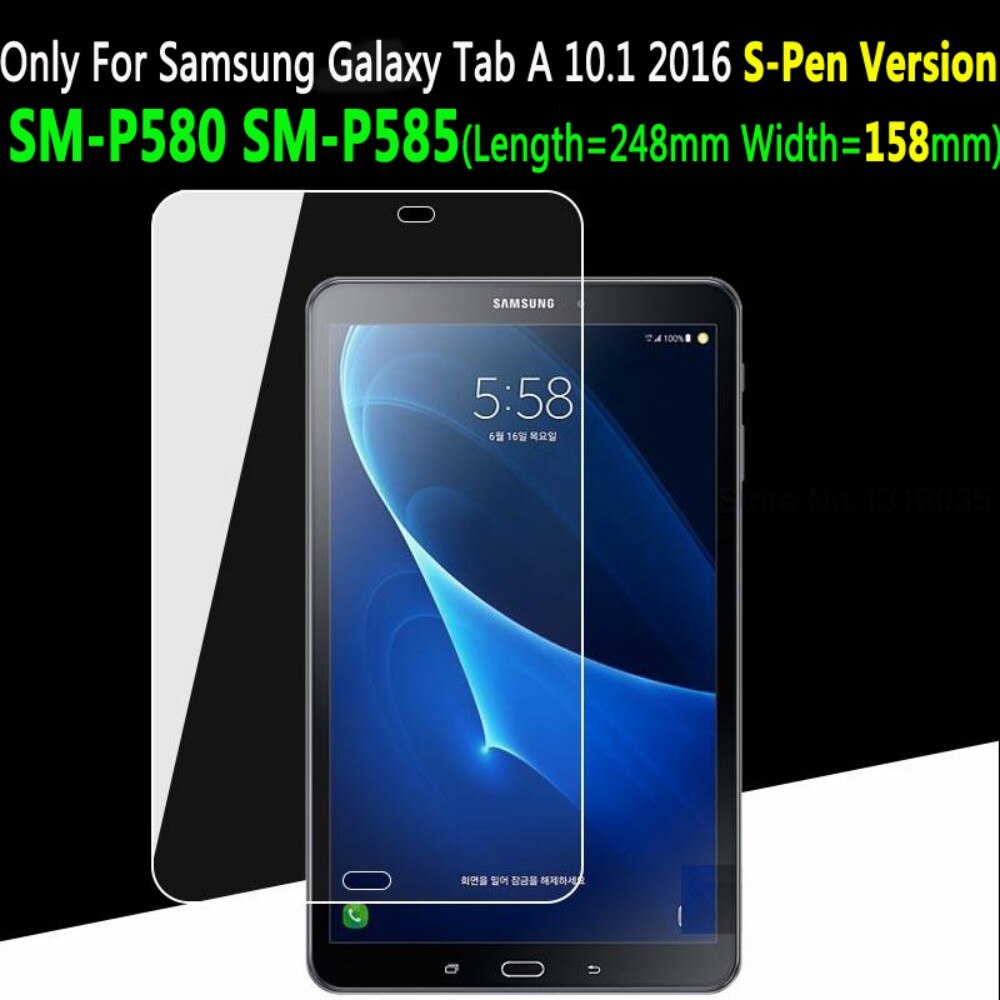 Protecteur d'écran, en verre trempé pour Samsung Galaxy Tab a8 8.0 10.1 10.5 9.7 A7 10.4 T500 T590 T510 T580 P580 T350 T290: Tab A 10.1 S Pen