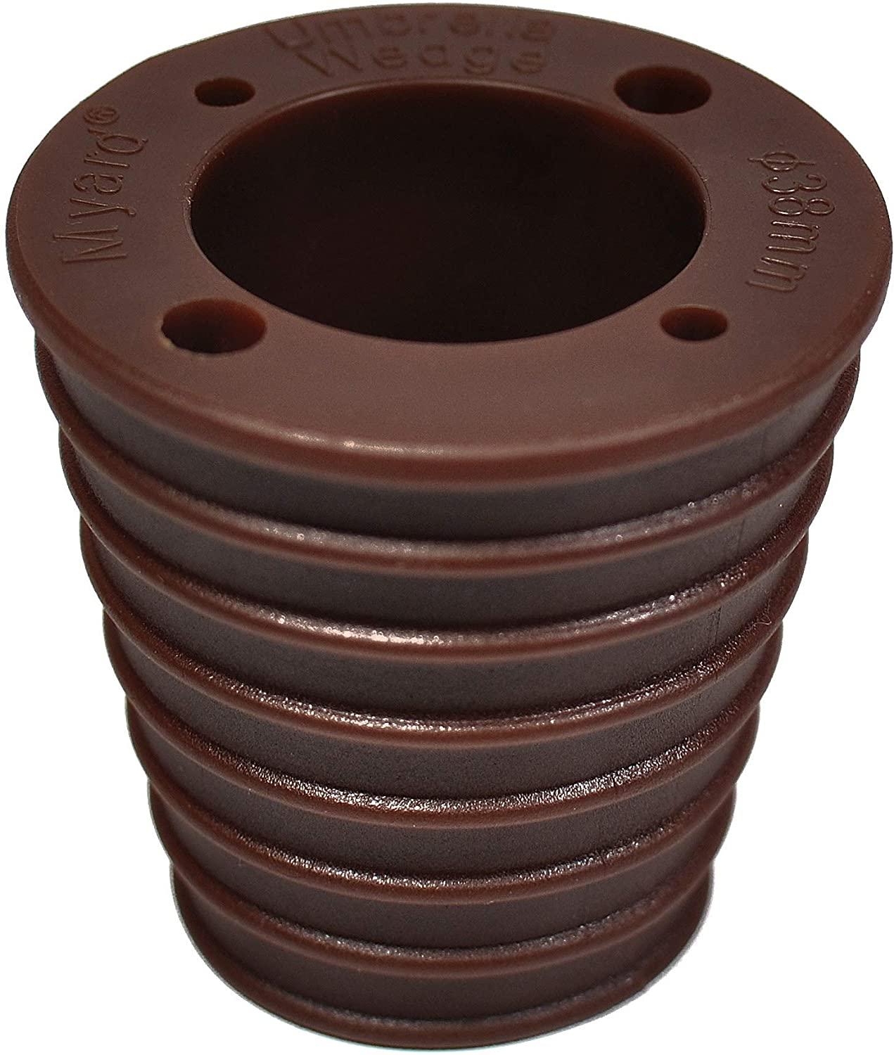 Myard paraply kegle kile til terrassebord hulåbning eller base 1.8 to 2.4 tommer, paraply stang diameter 1 1/2 med 4 huller