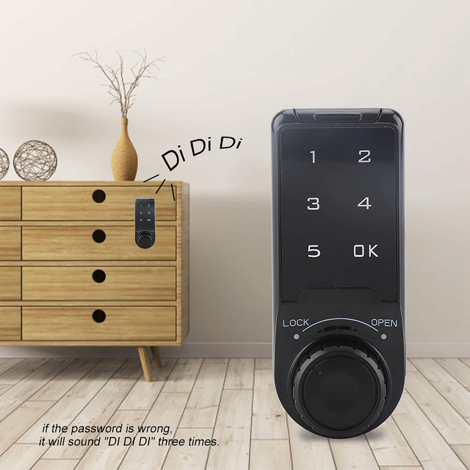 Cabinet Coded Lock Touch Keypad Password Key Access Lock Digital Electronic Security Cabinet Coded Locker
