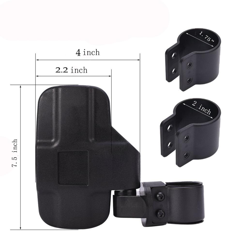 UTV spiegels 1.75 "2" spiegel side achteruitkijkspiegels voor Polaris RZR 800 900 1000 Voor Can Am maverick X3 Commander