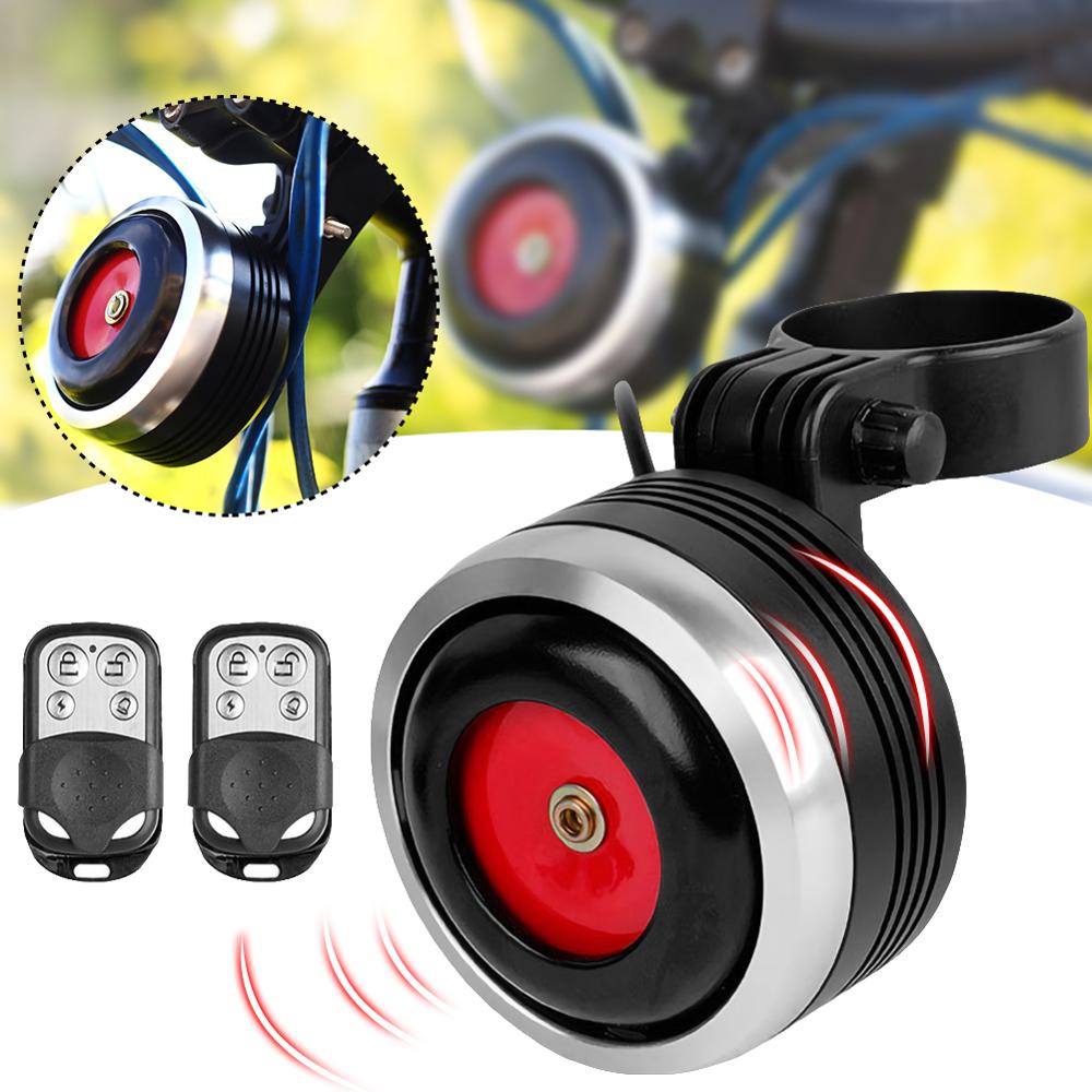 125db Usb Oplaadbare Fiets Elektrische Bell Fiets Scooter Hoorn Afstandsbediening Anti-Diefstal Alarm Fiets Hoorn Elektrische