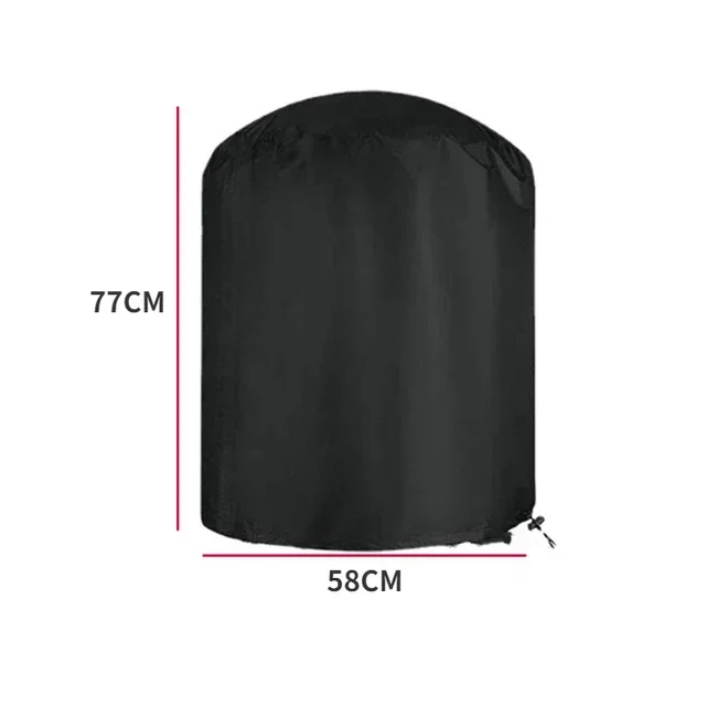 Bbq Cover Anti-Stof Waterdichte Heavy Duty Grill Cover Regen Beschermende Ronde Rechthoek Outdoor Barbecue Cover Accessoires: WHITE
