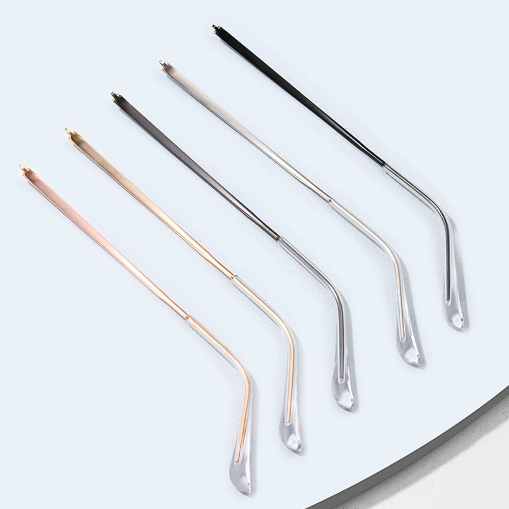 1 paar transparante voetbeschermers, brillen, vervangende pootjes, zonnebrillen, brillen, metalen pootjes, reparatieaccessoires voor brillen.
