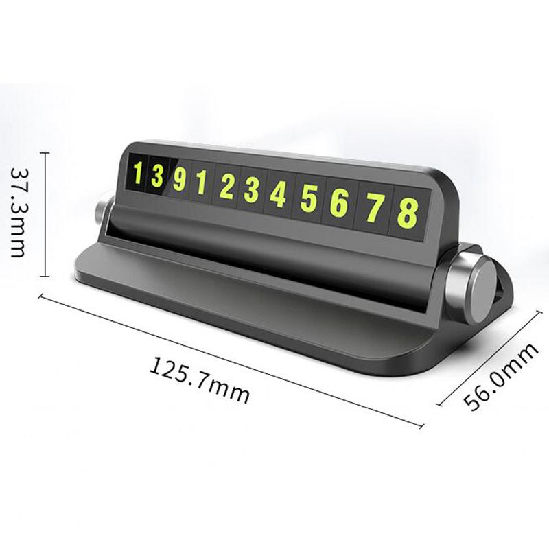 Verborgen Auto Telefoonnummer Kaart Plaat Stickers Voor Auto Styling Tijdelijke Parkeerkaart Plaat Telefoonnummer Card Auto Stickers