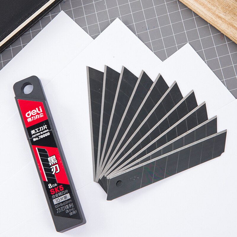 Utility Knife Replacement Blades, Snap Off Blades for Universal Art Knife,Carbon Steel Blades Use in Office, Home, Arts, Crafts