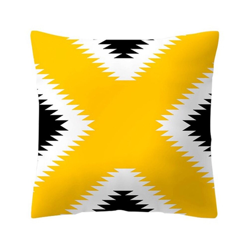 Geel Polyester Geometrische Kussen Ananas Kussen Decoratieve Kussen Voor Sofa Diy Gedrukt Kussen Seat Stoel Kussen: N10919U