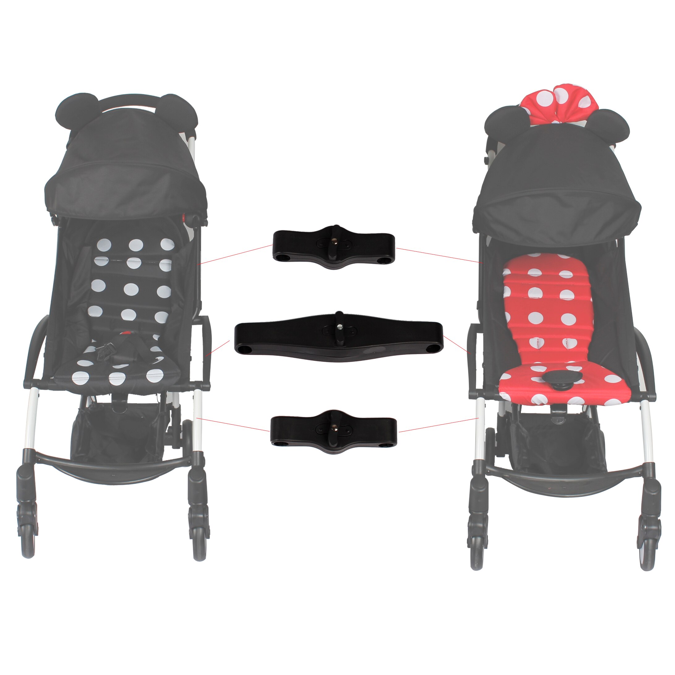 Connecteurs de poussette yoyo accessoires poussette | Pour babyzen yoyo, version classique plus