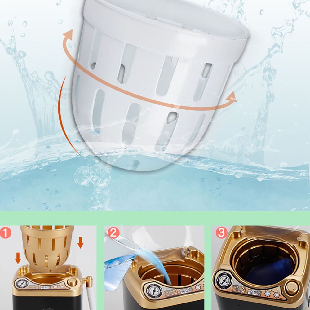 1Pcs Mini Electric Washing Machine Makeup Brushes Cleaning Dryer Eyelash Make-up Tool