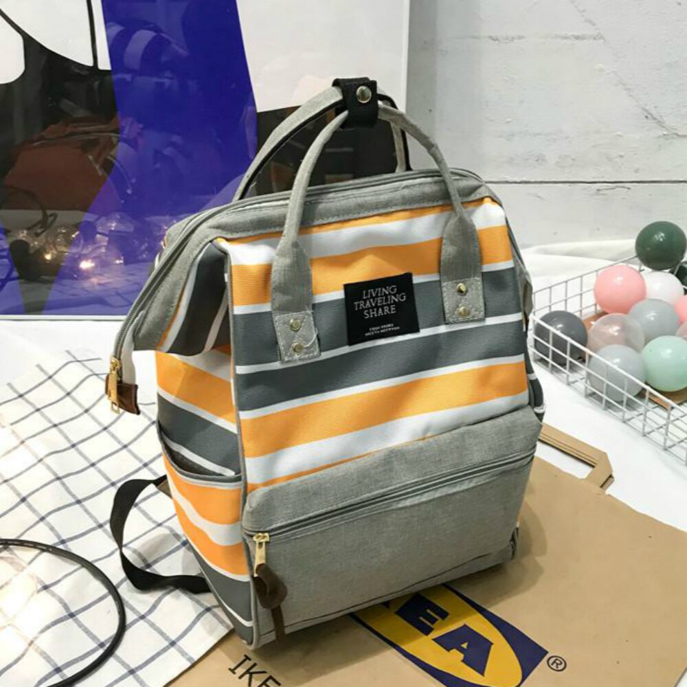 Korean Style Women Backpack Canvas Ladies' Travel Shoulder Bag Large Capacity School Bag For Teenage Girl Rucksack Knapsack Sac