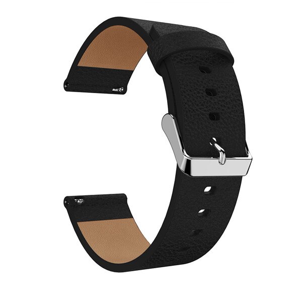 Ersatz Uhr Band Leder handgelenk Armbinde Armbinde Armbinde Gürtel für fitbit versa Clever Uhr Armbinde Neue: schwarz