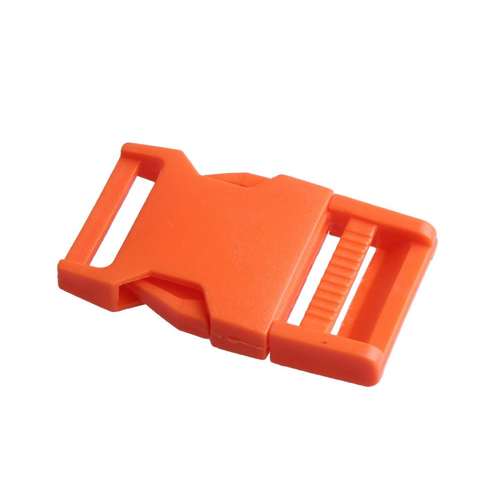 Mochila desmontable interna arqueada de plástico con hebilla de cinturón, accesorios de viaje, bolsa deportiva con hebilla, 25mm, 5 uds.: orange