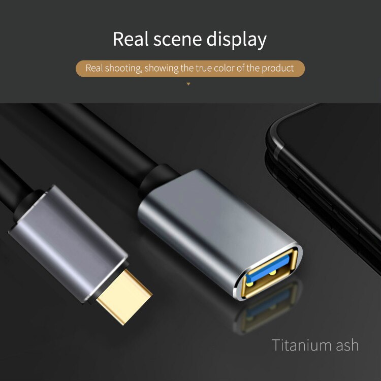 USB C Adapter OTG Cable Type C to USB 3.0 USB 2.0 Thunderbolt 3 OTG Type-C Adapter for Samsung One Plus MacBook USBC OTG Cable