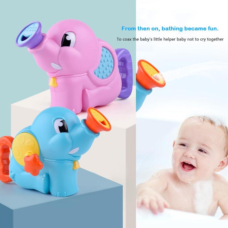 Baby Bad Speelgoed Cartoon Olifant Kids Funny ABS Float Spray Water Bad Speelgoed Willekeurige Kleur