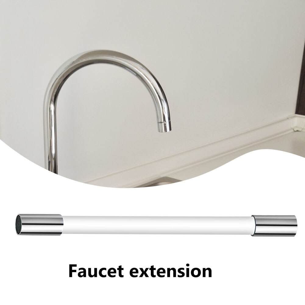 360 Degrees Faucet Sprayer Extender Hose Flexible Spill-proof 1/2 inch Connector Universal Faucet Extension Tube Pipe Splash Hea