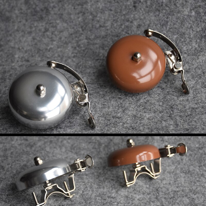 Bicycle Retro Car Bell Leisure Bicycle Dialing Bell Aluminum Silver Golden Coffee Brown Bike Bell Bike Accessories Bike Horn