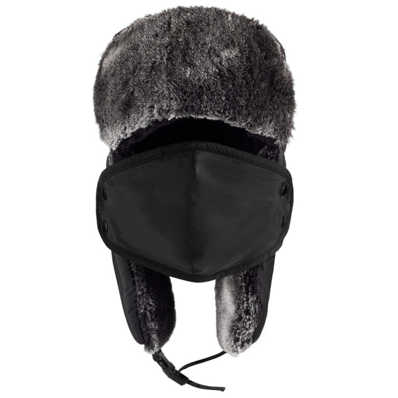 Russische Bomber Hüte Warme Winter Männer Frauen unisex Wandern Ohrenschützer Kappe Mit Maske Dicke Warme CamoCap Ohr Reiten