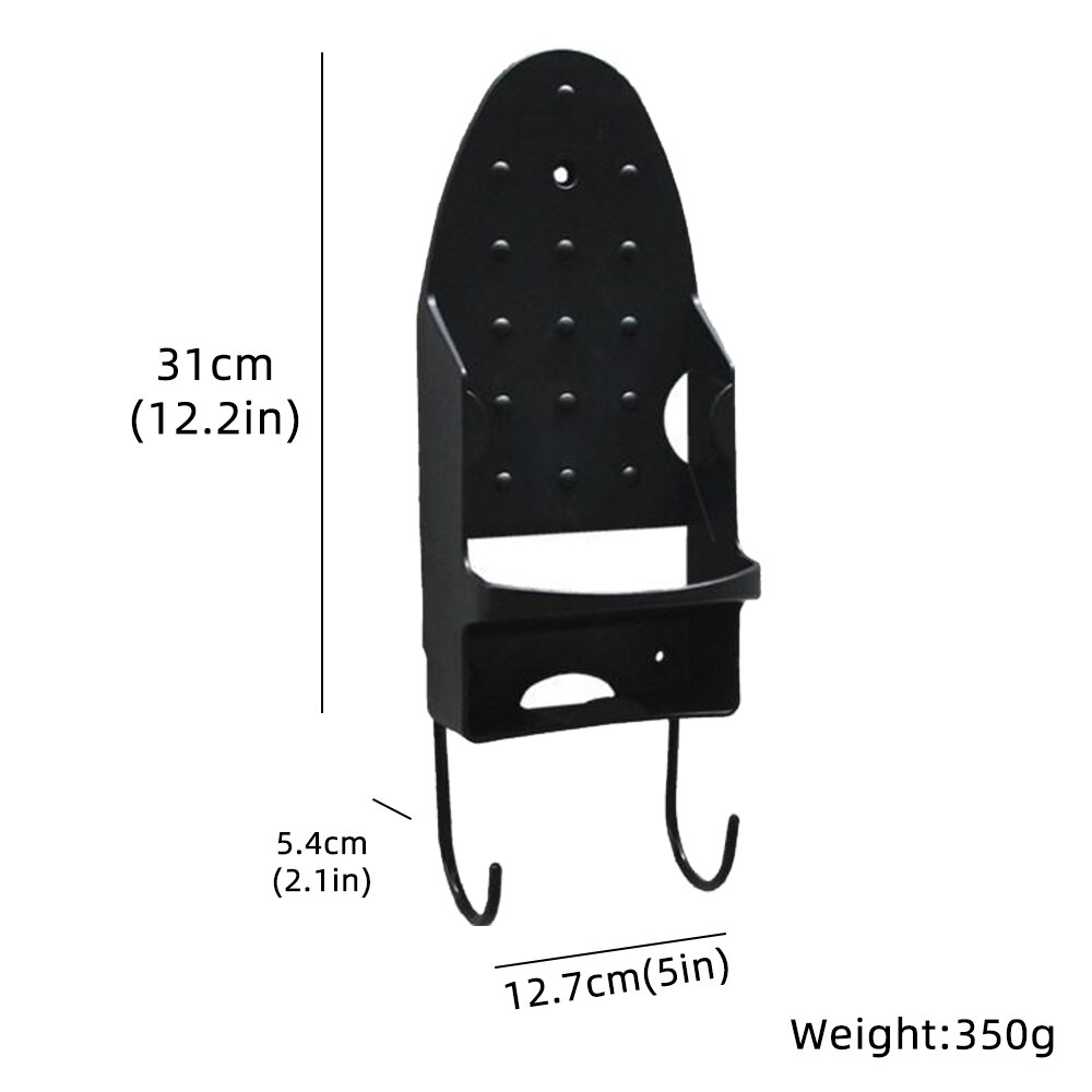 Fixé Au mur Blanc/Noir Rangement pour Planche À Repasser Sur Le Crochet De Porte Support En Fer Maison LaundryRack Hôtel Résistant À La Chaleur Storager
