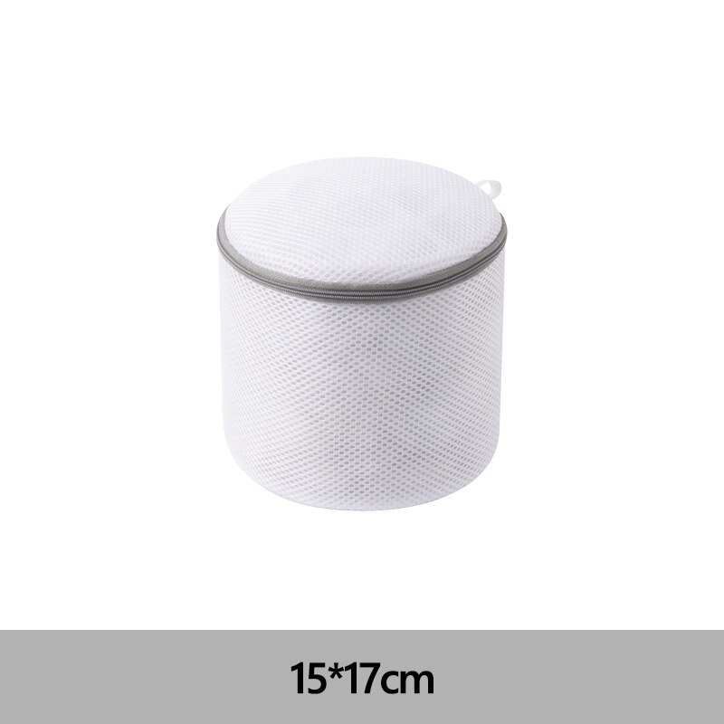 Zipper Mesh Laundry Bag Polyester Laundry Wash Bags Coarse Net Laundry Basket Laundry Bags for Washing Machines Mesh Bra Bag: 15 17cm
