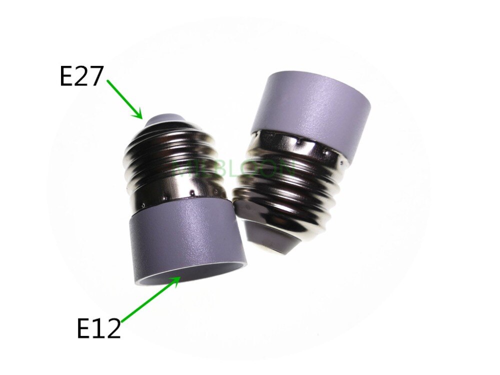 E27-E12 Lamphouder Converter E27 turn om E12 om E27 adapter e12 naar e27 lampvoet