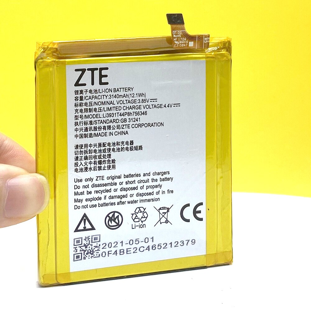 D&#39;origine Li3931T44P8h756346 Batterie Pour ZTE Axon 7 5.5 pouces 7S A2017 A2018 A2017U Axon 8 Lame V8 Pro Grand X4 Z978 Z971 Z956