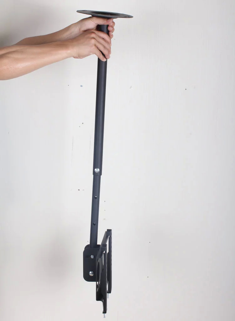 360 Degree 60-2000mm Height Adjustable 37"-50" Ceiling TV Mount Bracket LED LCD Monitor Holder Max. VESA 400X400mm Load 25kgs