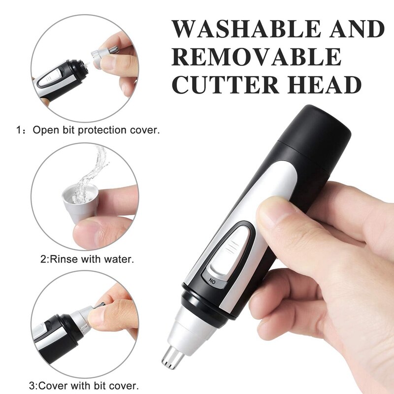 Nose Ear Hair Trimmer,Electric Nose Trimmer Waterproof Facial Trimmer Hair Clippers Trimmers Remover