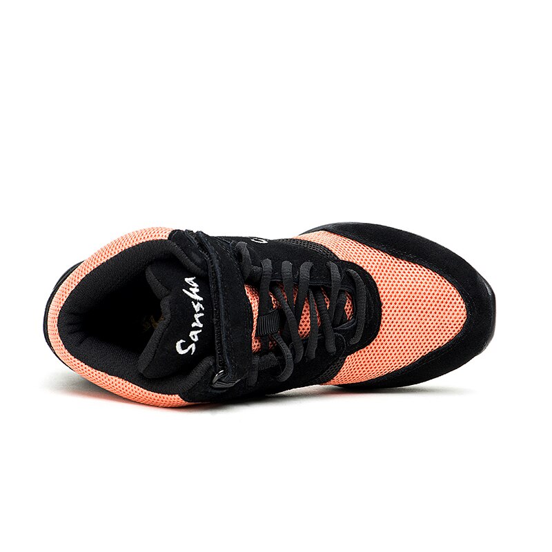 Sansha-zapatillas de baile transpirables de malla suela blanda, cómodas, para Salsa y Jazz, H135M