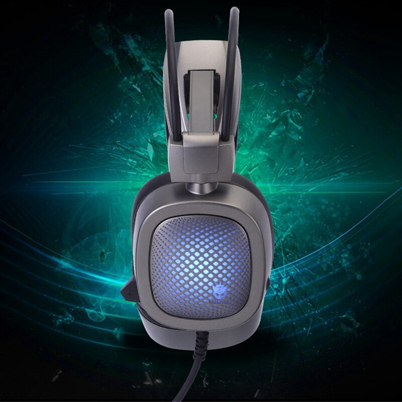 Jabs Pc Headset Gaming Headset Voor Pc-7.1 Surround Sound Memory Foam Oorkussens Rgb Licht Voor Laptop