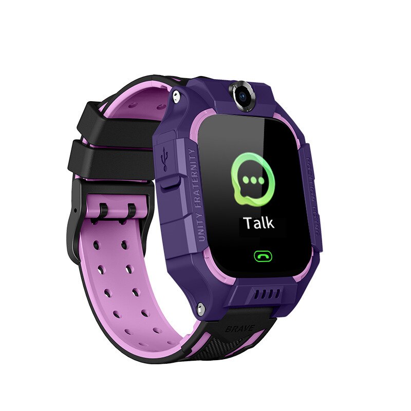 Reloj inteligente para niños Q19 con cámara y ubicación de posicionamiento LBS, reloj inteligente con voz y Chat VS Q02 Q528, de cumpleaños para niños: Purple