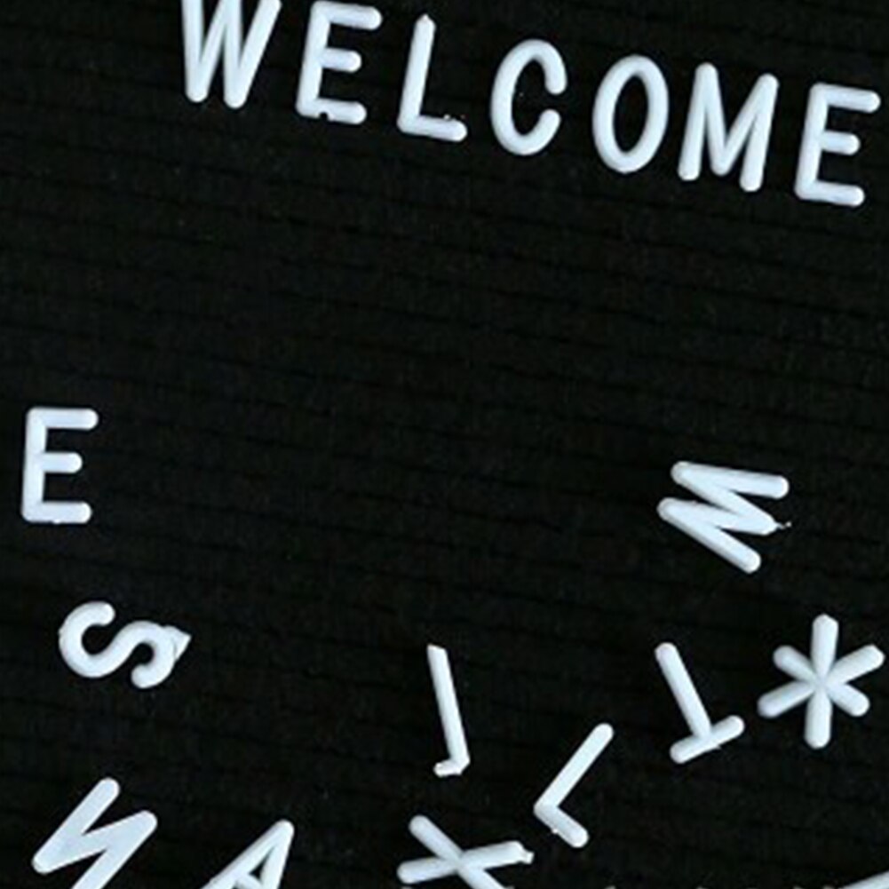 English Alphabet Numbers Kids Display Frame Office Letter Board Signs Removable School Felt Changeable Message Home