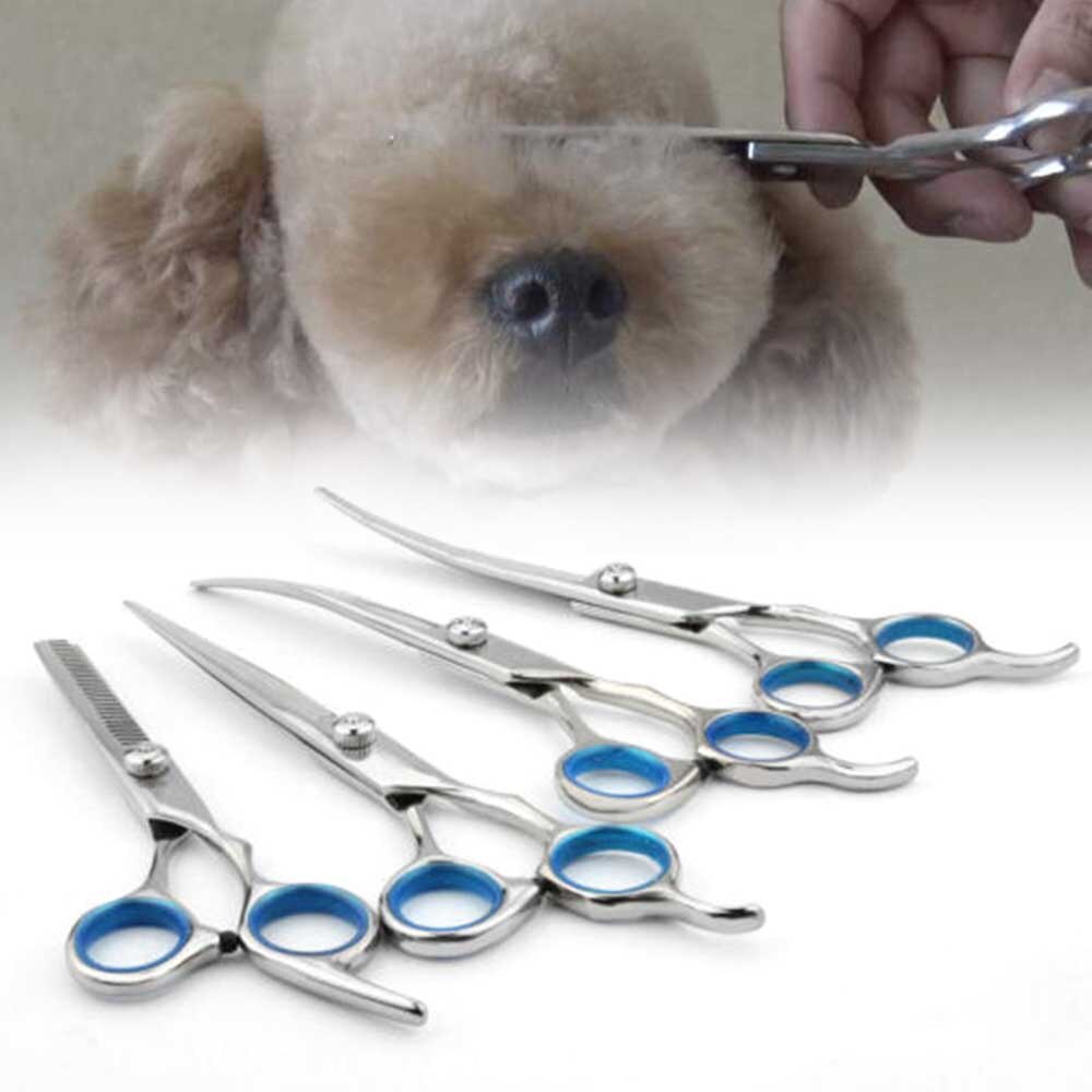 Stainless Steel Pet Grooming Scissors Animal Hair Clipper Tool Kit