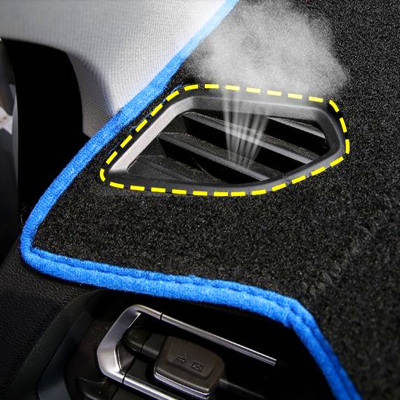 Car Dashboard Cover Dashmat For Peugeot 3008 Without HUD No Starage Box Auto Dash Mat Pad Carpet