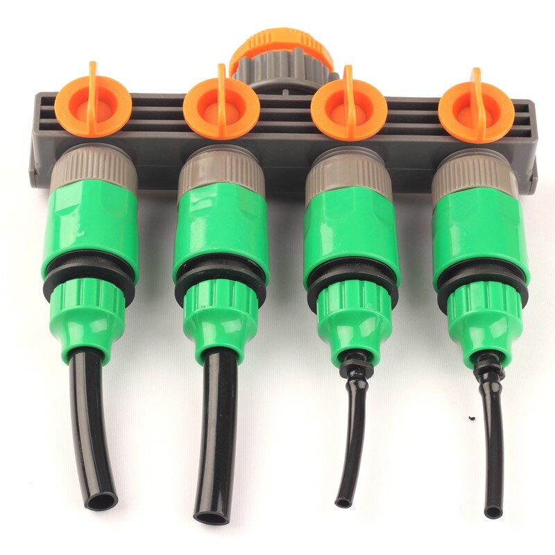 4pcs NuoNuoWell Garden Quick Connector Tap Connector for Garden Micro Irrigation Watering Hose Pipe Fitting Adapter Coupling