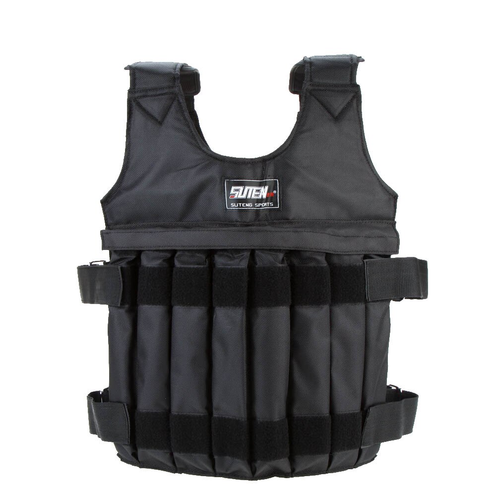 Suten 20Kg/50Kg Laden Gewogen Vest Voor Boksen Training Workout Fitnessapparatuur Verstelbare Vest Jacket Zand Kleding