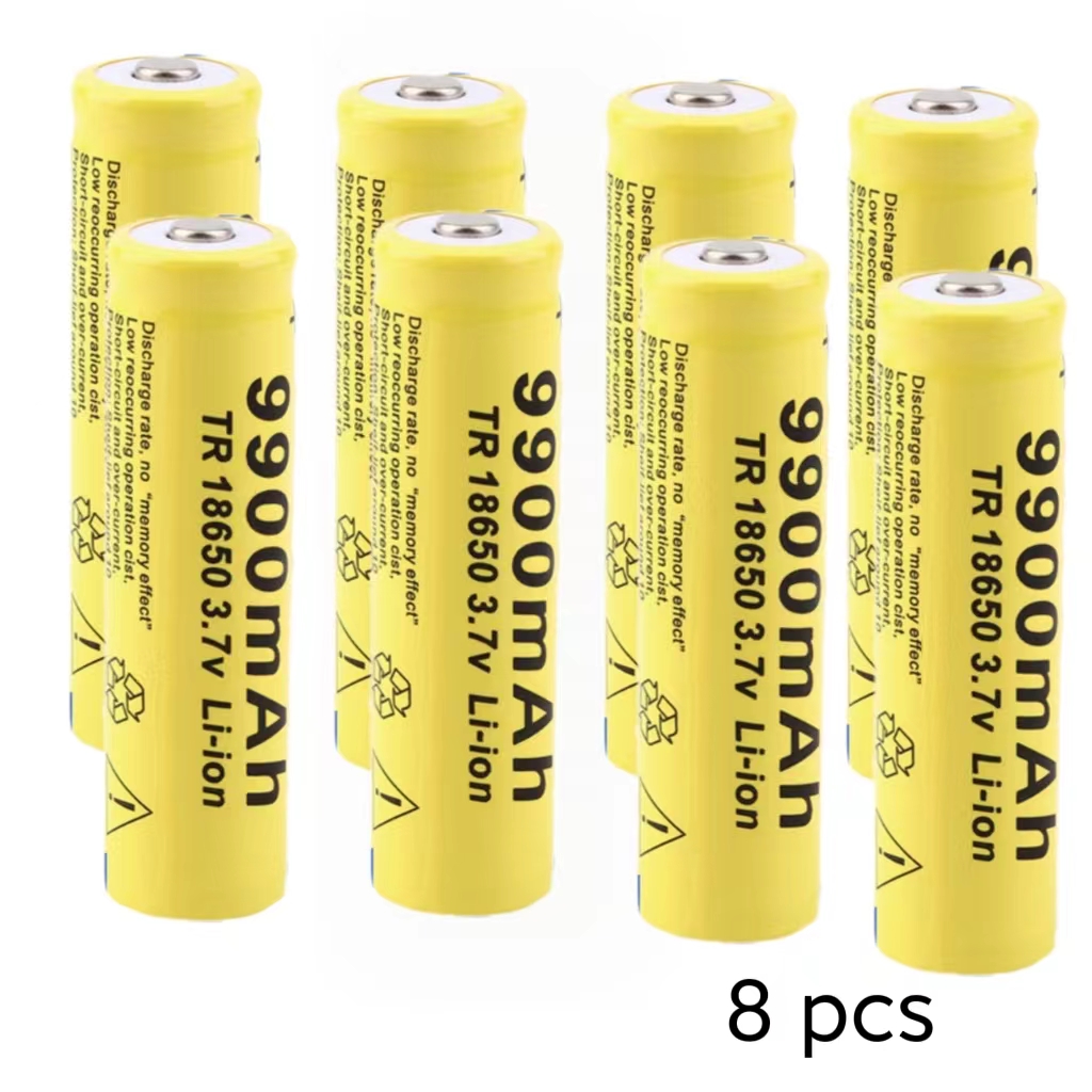 18650 3.7V 9900mAh Rechargeable Battery For Flashlight Torch headlamp Li-ion Rechargeable Battery Pack: Blue