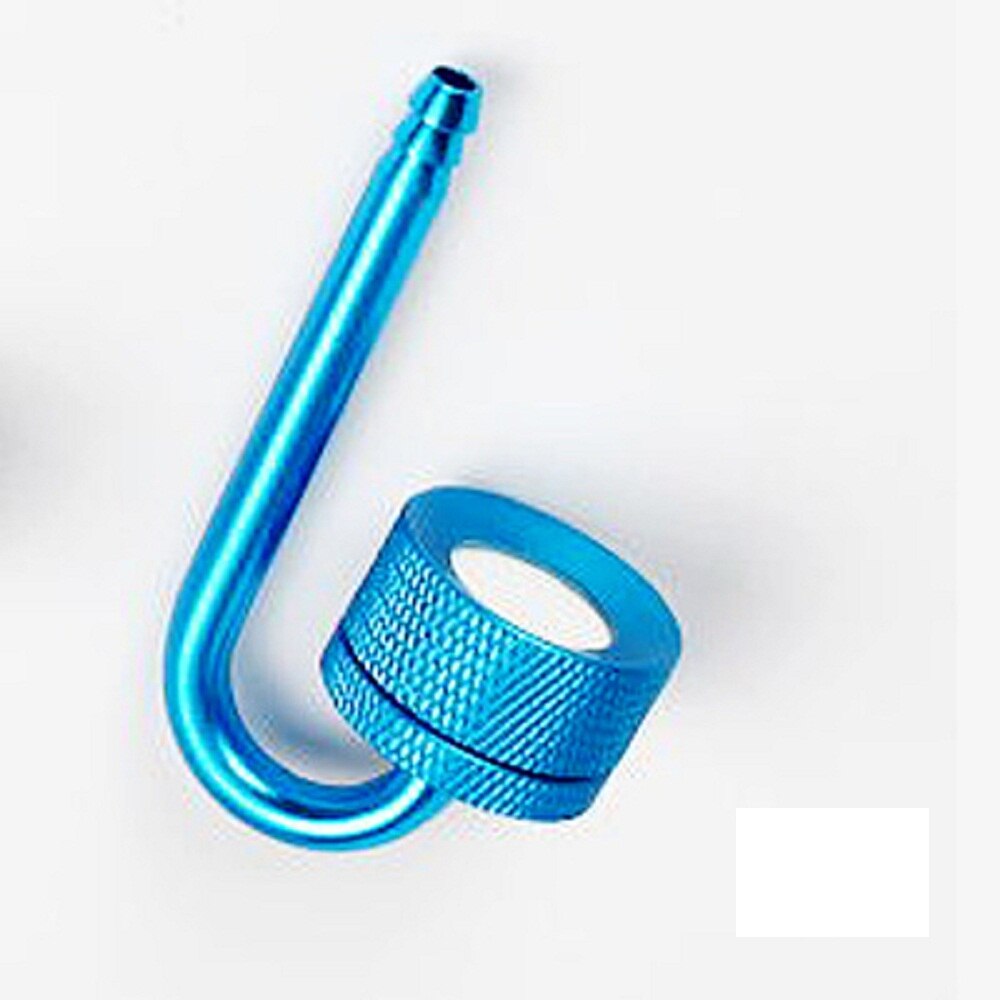 Aquarium Aluminum Alloy CO2 System Nano Diffuser Fish Tank Aquatic Plant Carbon Dioxide Atomizer Reactor Suction Cup 4*6mm Tube: Blue