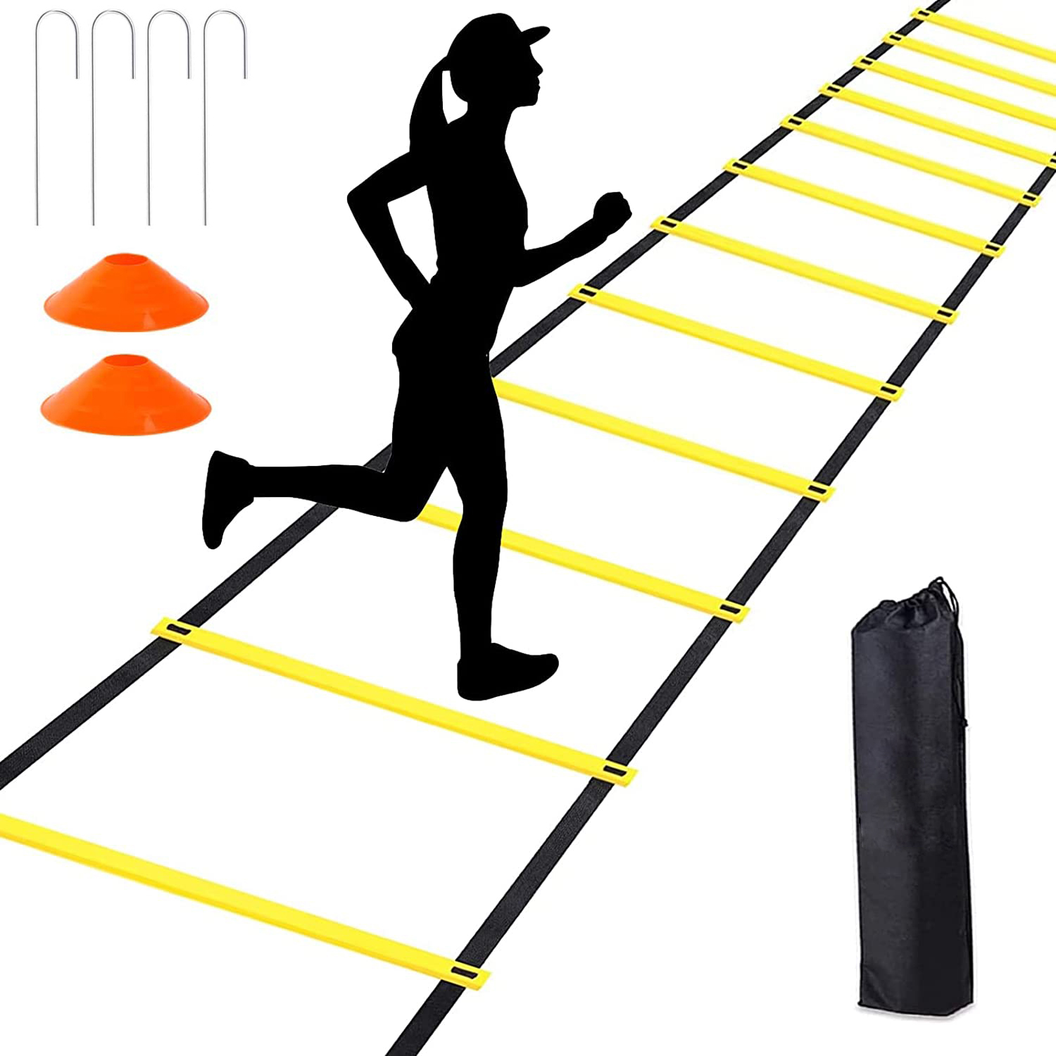 Flessibilità scaletta agilità cinturino in nylon scaletta da salto velocità allenamento fitness scala scala allenamento calcio scala energetica