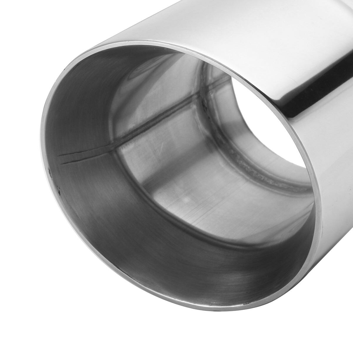 76Mm-101Mm Universele Auto Dual Wall Uitlaatdemper Pijp 3 "Inlaat 4" Uitlaat Auto Uitlaat tip Rvs Tail Tube