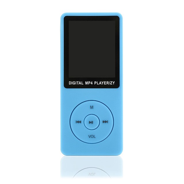 Stil bærbar 1.8 "lcd  mp3 mp4 afspiller til ipod musik video medieafspiller fm radio bærbar farverig  mp3 mp4 afspiller musik video: Blå