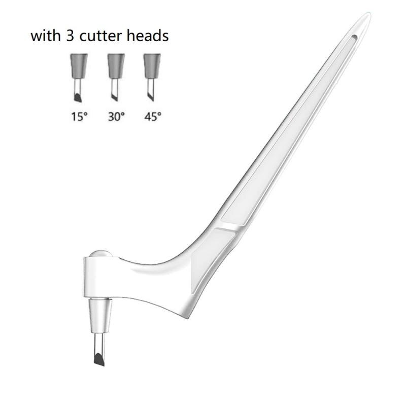 360° Rotary Cutter Handmade Craft Cutting Tools Blade Paper Sculpture Engraving Board Metal DIY Cutting Blades Utility Knife: White