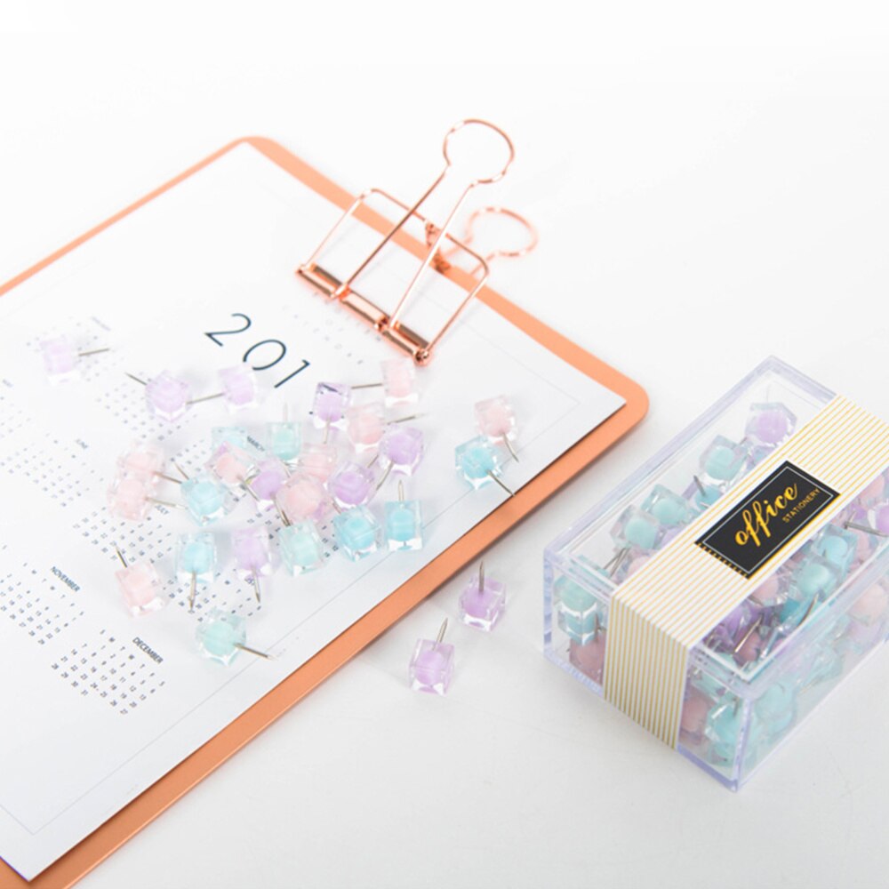 80pcs Push Decorative Wall Pin Drawing Pin Thumbtacks for Posters Map