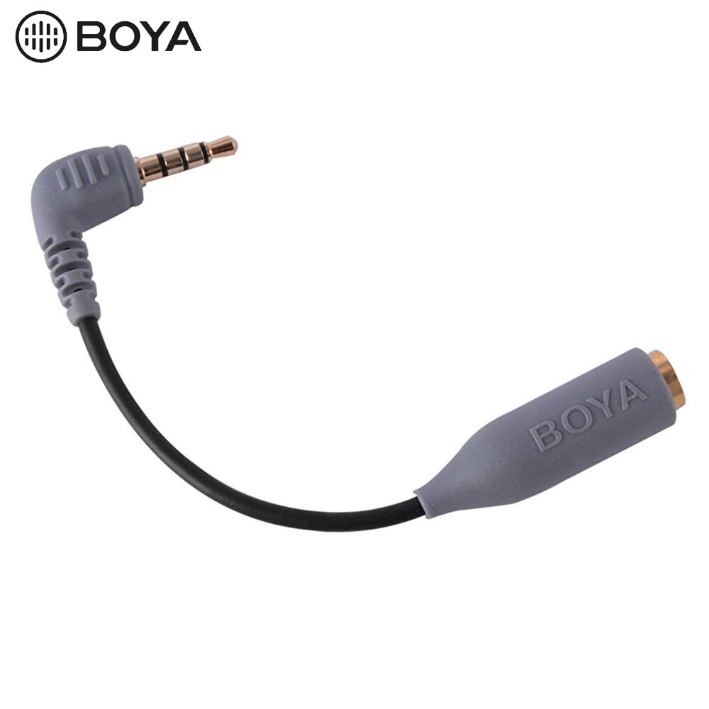 BOYA BY-CIP2 3.5mm tot TRRS TRS Microfoon Kabel Adapter voor iPad iPod Touch iPhone BY-WM8 BY-WM6 BY-WM5 Microfoon Accessoires