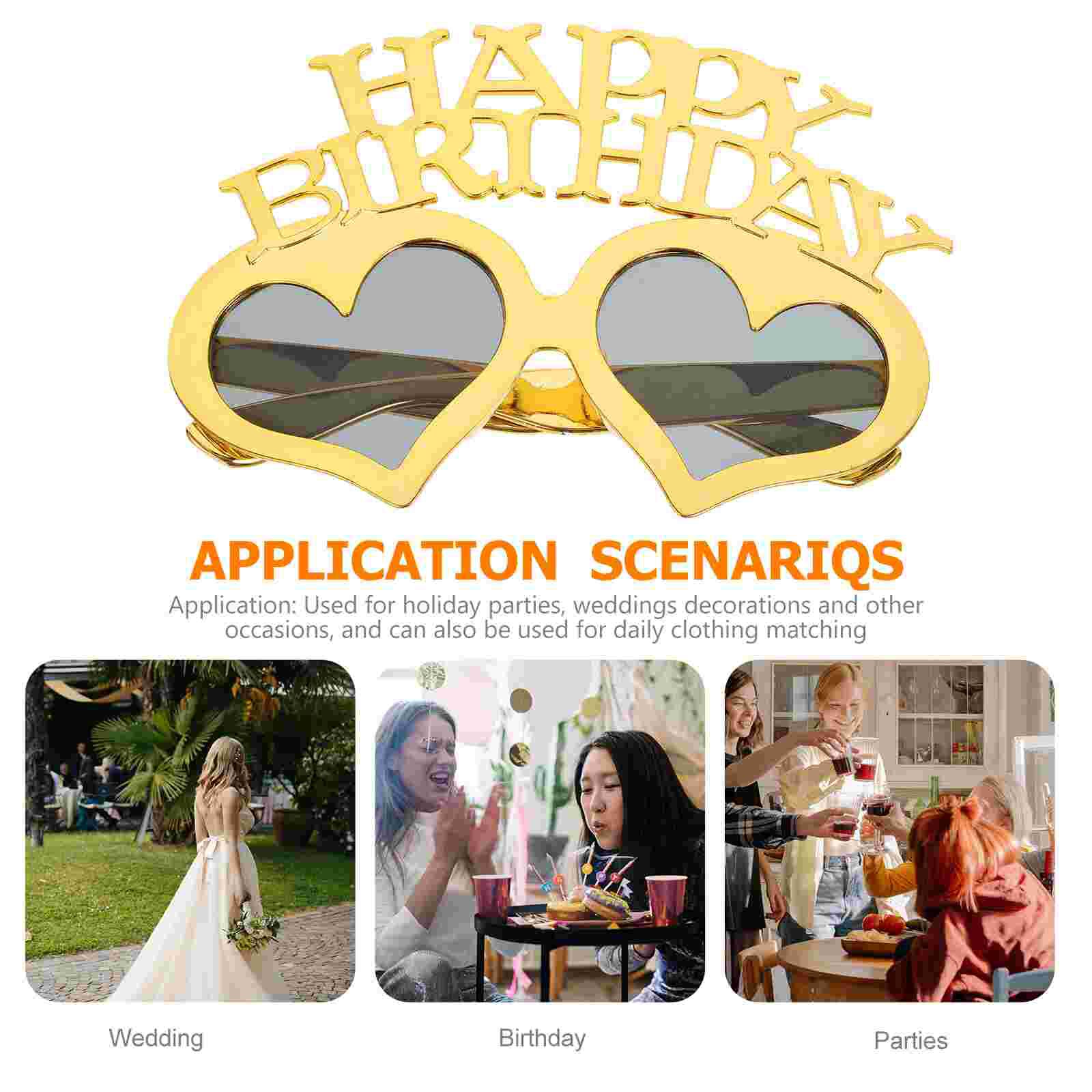 Birthday Party Glasses Eyeglasses Heart Eyeglasses Photo Prop