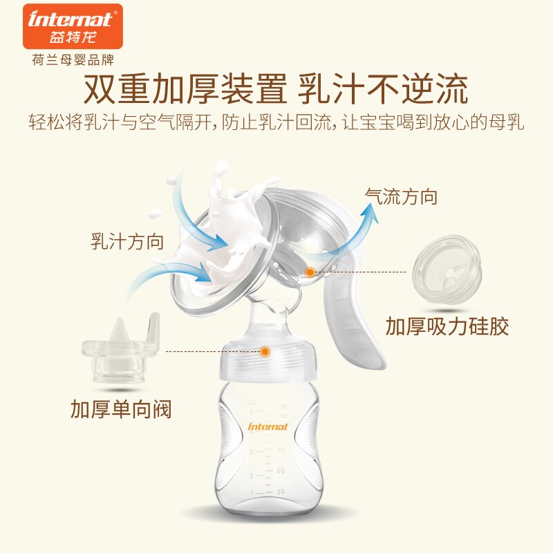 Manufacturers Direct Selling Mom and Baby Milking Sets Milk Breast Pump Manual Massage Silica Gel Pad Breast Pump Breast Pump Wh