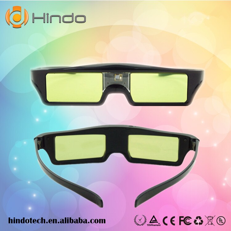 2 pièces volet actif 3D dlp link 3d lunettes projecteur 3d lunettes pour Acer/Potoma/BenQ/Samsung de 3d dlp link projecteur