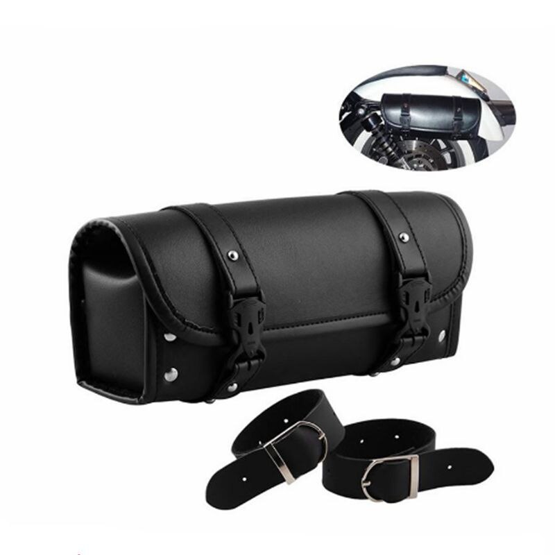 Sac à main en cuir pour moto, sacoche ronde pour Scooter, quad, accessoires Auto Cool, outil à la , étui supérieur pour Scooter: WHITE