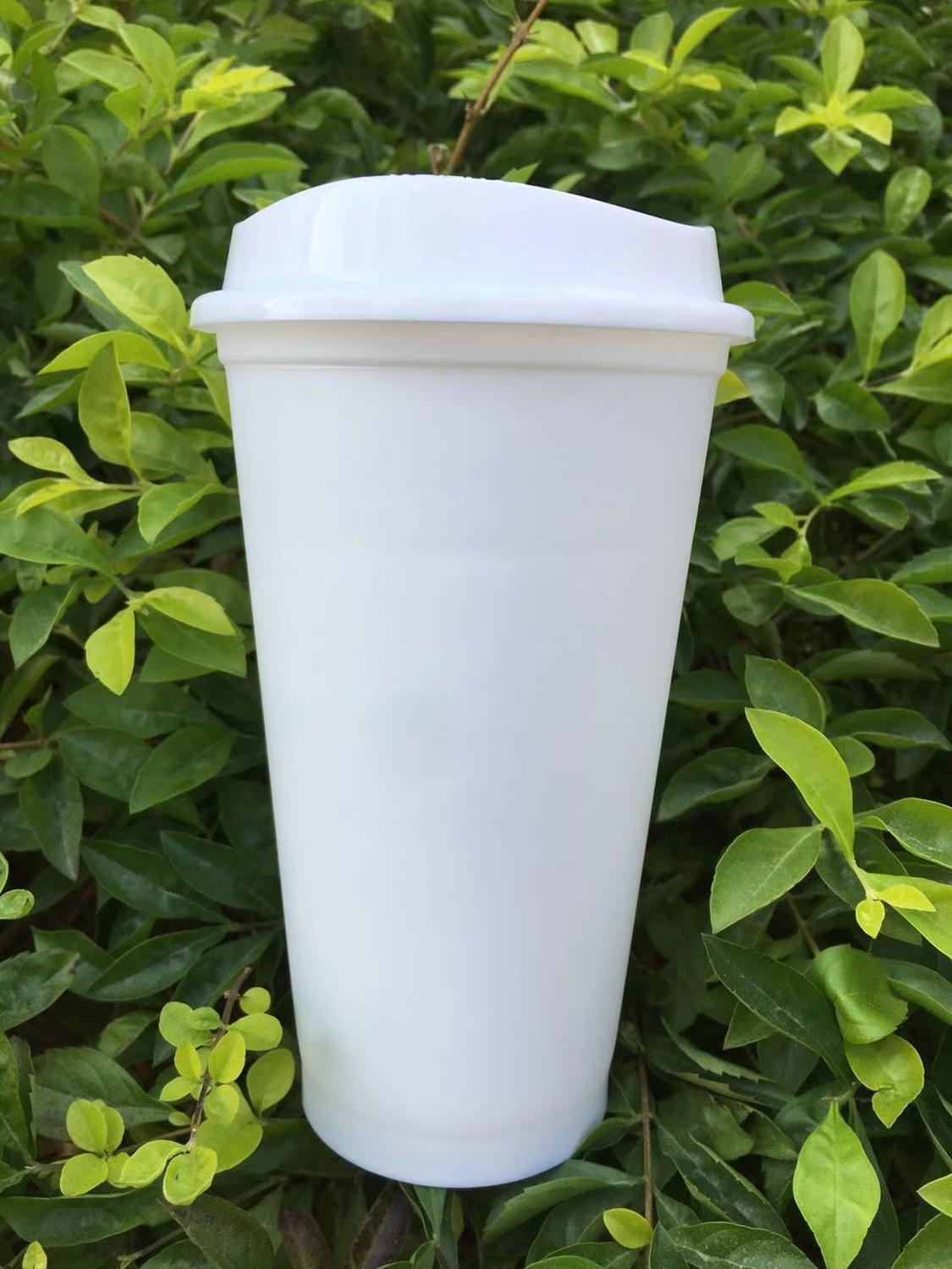 BPA free reusable 480ml 16oz plastic coffee cup travel coffee mug cup drink cup to go