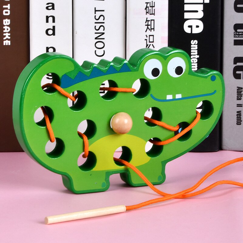 Young Children Wooden Animal Stringing Game Early ... – Grandado
